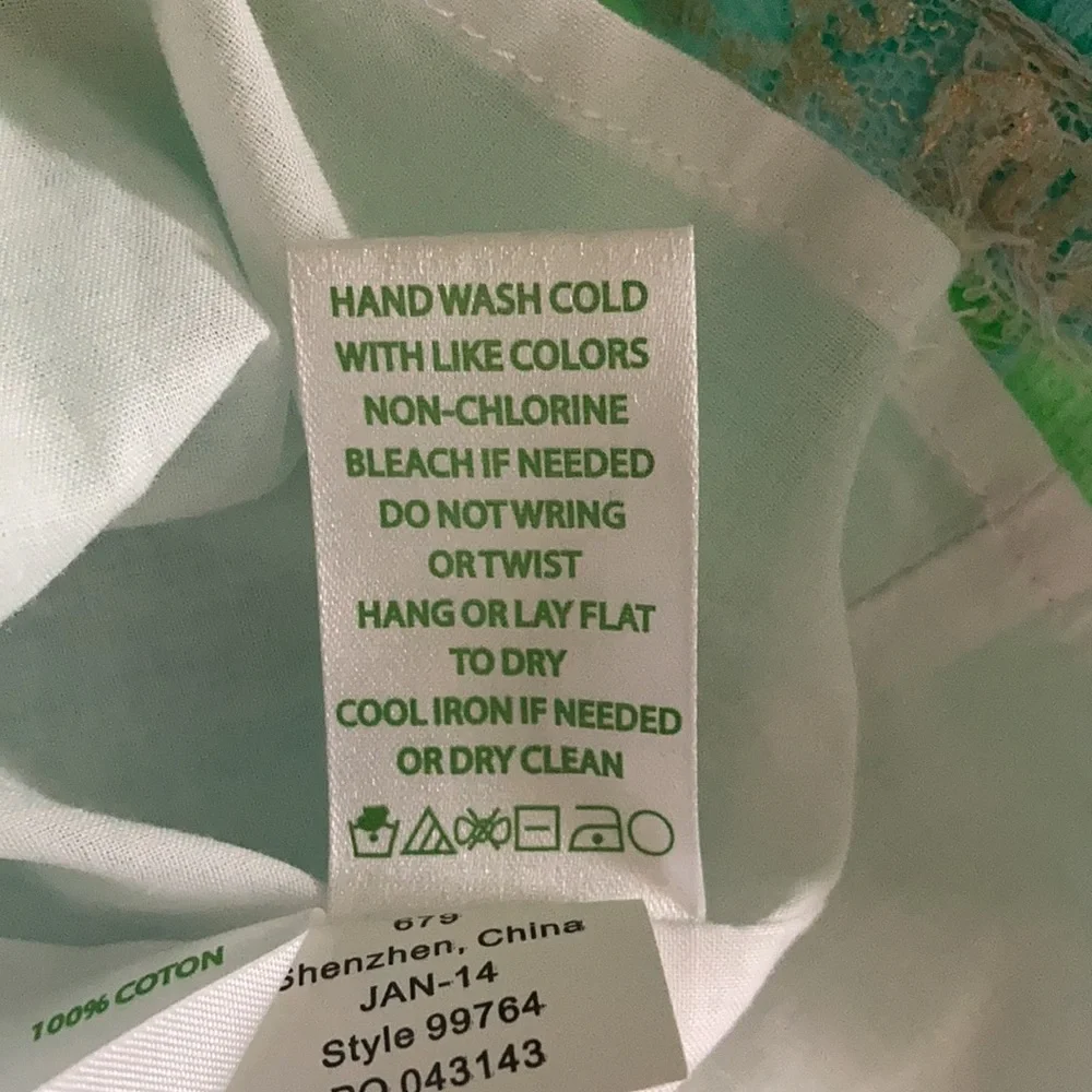 NWT Lilly Pulitzer Tanby Dress Poolside Blue Sz 0 - Picture 9 of 10